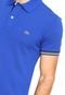Camisa Polo Lacoste Slim Fit Básica Azul - Marca Lacoste