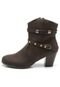 Bota Mooncity Tiras Marrom - Marca Mooncity