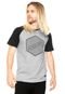 Camiseta Quiksilver Raglan Arte Cinza - Marca Quiksilver