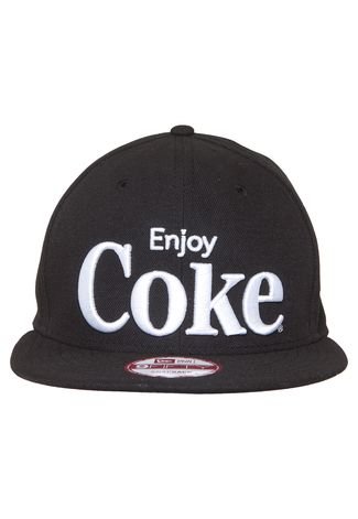 Bone New Era Enjoy Coke Preto