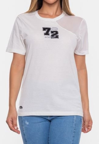 Camiseta Ecko Feminina Estampada Off White