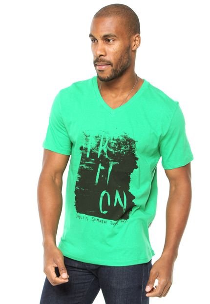 Camiseta Triton Brasil Estampada Verde - Marca Triton
