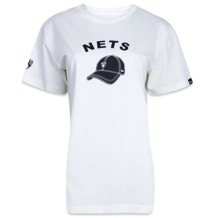 Camiseta New Era Feminina Baby Look Brooklyn Nets - Marca New Era