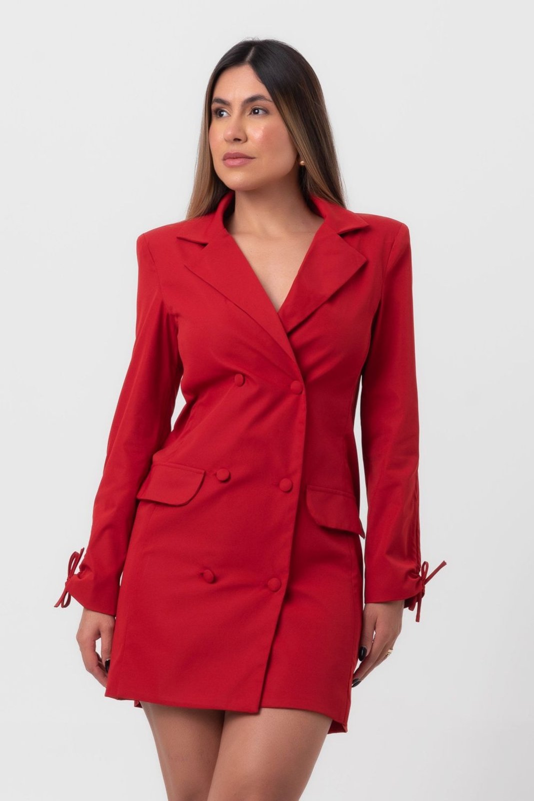 Vestido blazer alfaiataria curto vermelho labrava - Marca Labrava