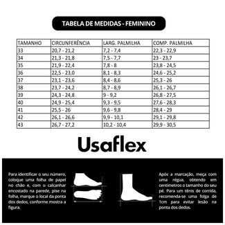 Sandália Usaflex Feminina Elástico Salto Bloco Y8204