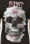 Camiseta Blunt Flowers Skull Preto - Marca Blunt