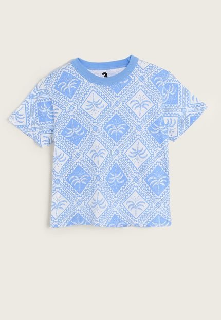 Camiseta Cotton On Coqueiros Azul - Marca Cotton On