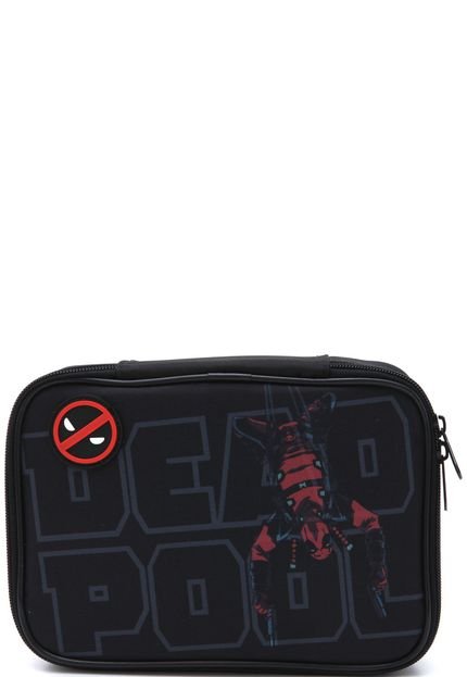 Estojo DMW Soft Luxo Premium Deadpool Preto - Marca DMW