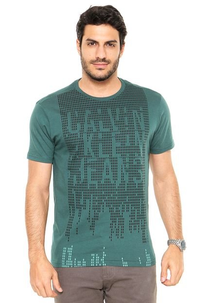 Camiseta Calvin Klein Jeans Estampa Verde - Marca Calvin Klein Jeans