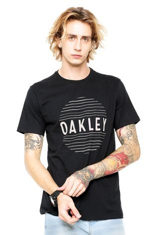 Camiseta Oakley Crooked Lines 2.0 Azul