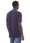 Camiseta Mitchell & Ness Estampada Diagonal Sweep Branding Azul Marinho - Marca Mitchell & Ness