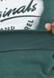 Blusa de Moletom Flanelada Fechada Jack & Jones Lettering Verde - Marca Jack & Jones