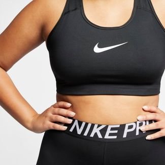 Plus Size - Top Nike Swoosh Preto
