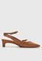 Scarpin Slingback Santa Lolla Liso Caramelo - Marca Santa Lolla