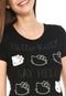 Camiseta Cativa Hello Kitty Estampada Preta - Marca Cativa Hello Kitty