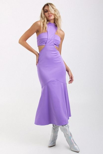 Vestido midi bustie lavanda labrava - Marca Labrava