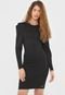 Vestido Colcci Curto Liso Preto - Marca Colcci