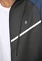 Blusa de Moletom Aberta Polo Wear Listrado Preto/Azul - Marca Polo Wear