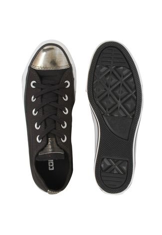 Tênis Converse All Star CT AS Brush Off Leather Toecap OX Preto