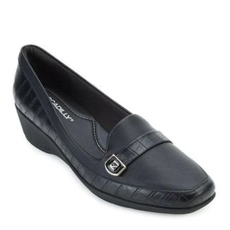 Sapato Feminino Anabela Piccadilly Conforto Calce Perfeito - Preto