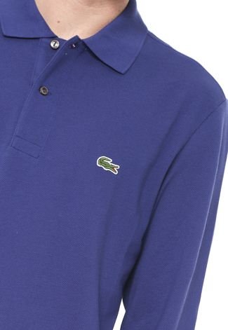 Camisa Polo Lacoste Classic Best Azul