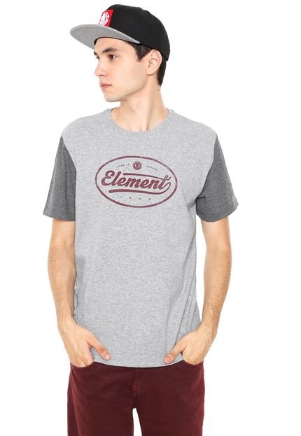Camiseta Element Lettering Cinza - Marca Element
