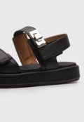 Sandália Flatform Vizzano Aplicação Preta - Marca Vizzano