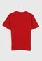 Camiseta Polo Ralph Lauren Infantil Lettering Vermelha - Marca Polo Ralph Lauren