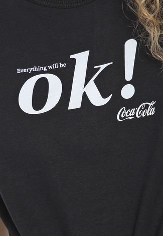 Camiseta Coca-Cola Jeans Ok Preta