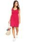 Vestido Aishty Curto Liso Rosa - Marca Aishty