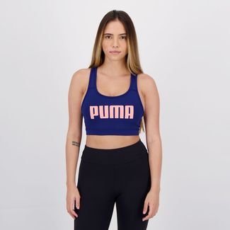 Top Puma 4Keeps Bra Feminino Azul - Compre Agora