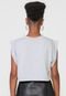 Camiseta Cropped Forever 21 Muscle Tee Cinza - Marca Forever 21