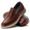 Sapato Iate Loafer Premium de Luxo Tratorado Couro Legítimo Marrom - Marca Mr Light