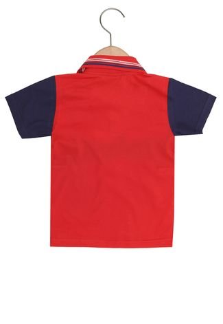 Camisa Polo WRK Menino Vermelho