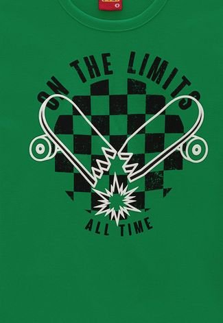 Camiseta Infantil Kyly Skate Verde