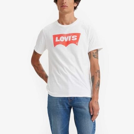 Camiseta Levi's® Graphic Crewneck Branca Manga Curta - Marca Levis