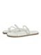 Papete Feminina Sandalia Branco Strass Glitter Wit Shoes Minimalista - Marca Wit Shoes