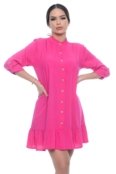 Vestido Chemise Com Botões M/L B’Bonnie Rebeca Pink - Marca BBonnie