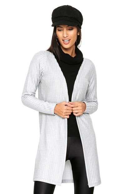 Cardigan FiveBlu Metalizado Prata - Marca FiveBlu