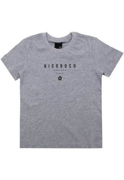 Camiseta Nicoboco Menino Posterior Cinza - Marca Nicoboco