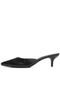 Scarpin Mule Couro Santa Lolla Liso Preto - Marca Santa Lolla