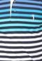 Camisa Polo Aleatory Logo Azul/Branca - Marca Aleatory