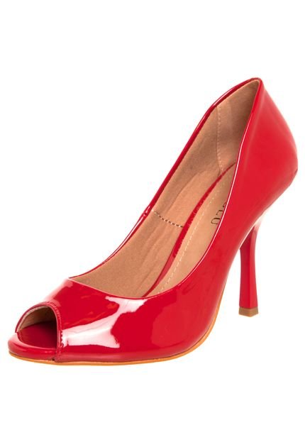 Peep Toe FiveBlu Delicate Vermelho - Marca FiveBlu