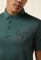Camisa Polo AX ARMANI EXCHANGE Reta Logo Verde - Marca AX ARMANI EXCHANGE