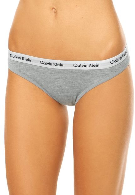 Calcinha Calvin Klein Underwear Tanga Cinza - Marca Calvin Klein Underwear