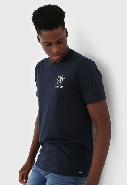 Camiseta Volcom Mariguana Azul-Marinho - Marca Volcom