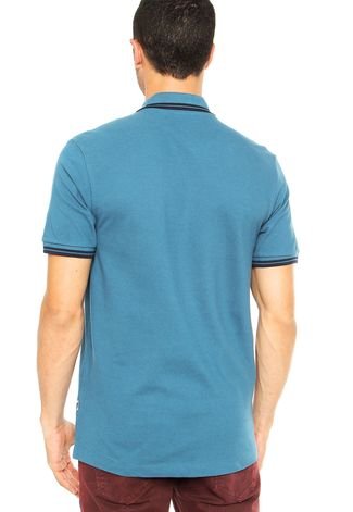 Camisa Polo Cavalera Bordado Azul