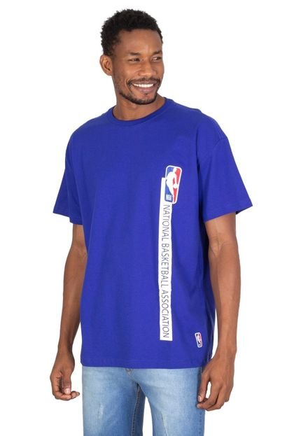 Camiseta NBA Plus Size Estampada Flush Casual Azul - Marca NBA