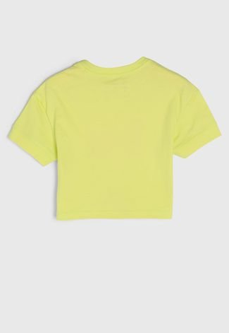 Camiseta Infantil Calvin Klein Kids Lettering Amarela
