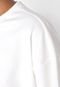 Blusa de Moletom Cropped Fechada Fila Comfort Off-White - Marca Fila